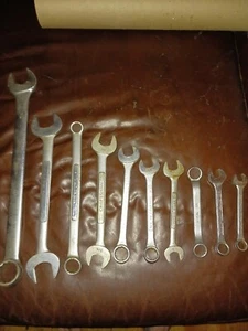 Mmixed Lot LargeWrenches Boxed And Open End Mixed Brands Craftsman, Herbrand,... - Picture 1 of 2