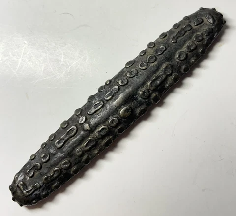 ca 1500 Thailand Laos Silver Bar Ingot Old Asian Oriental Tiger Tongue Money 68g Cover