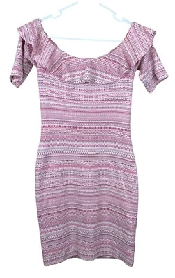 Amanda Uprichard Revolve Barbie Pink Off-Shoulder  Mini Dress | Size S Small - Image 1 of 4