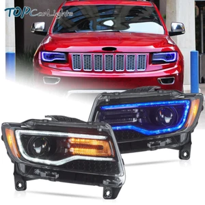 VLAND LED Projector Headlights For 2011-13 Jeep Grand Cherokee W/Sequential Turn - Foto 1 di 13