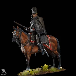 Húsar negro prusiano 54 mm miniatura pintado juguete soldado | Arte - Imagen 1 de 6