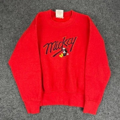 Sudadera Vintage Años 90 Mickey & Co Niños Talla M (10/12) Pullover Rojo Disney Foto 1 de 4