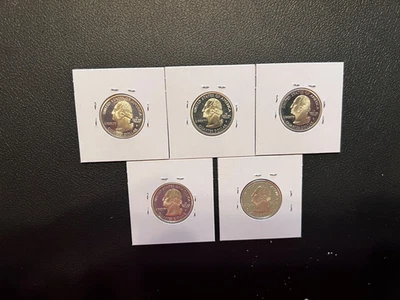 2004 S Silver Proof State Quarters Set of 5-Lousy Picture!  MAKE AN OFFER! - Image 1 of 2