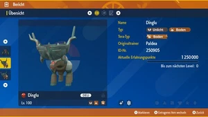 Shiny Event Pokémon Dinglu 6 Dv/Ev Max Pokémon Purpur/Karmesin - Picture 1 of 4