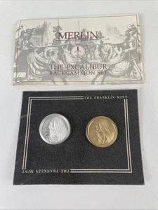 Merlin Vintage Franklin Mint Excalibur Backgammon Set 1986 Limited Edition New - Picture 1 of 7