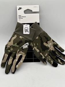 NEW ONE PAIR YOUTH NIKE CLUB FLEECE GLOVES SIZE MEDIUM CONTOURED FIT COTTON - Picture 1 of 2