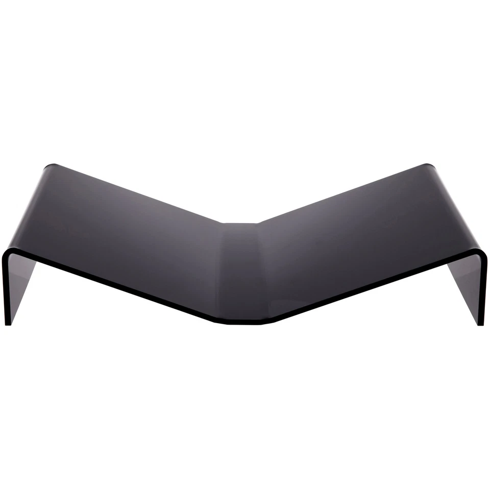 Soporte de exhibición de libros abierto de acrílico negro Plymor, plano, 12,375" de ancho x 8" de profundidad x 2,25" de alto Foto 1 de 1