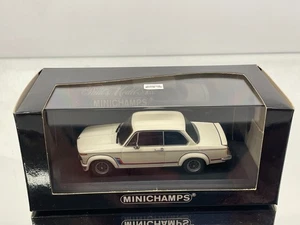 MINICHAMPS 022200 BMW 2002 TURBO 1973-74 -WHITE 1:43- GOOD IN BOX - Picture 1 of 8