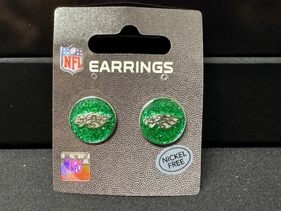 Pendientes con logotipo brillante sin níquel NFL Philadelphia Eagles Foto 1 de 3