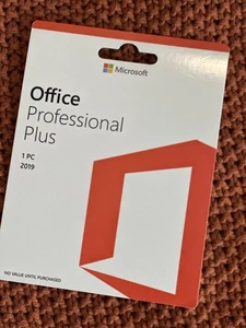 Microsoft Office Professional Plus 2019 Full Version Sealed Retail card Genuine - Picture 1 of 4