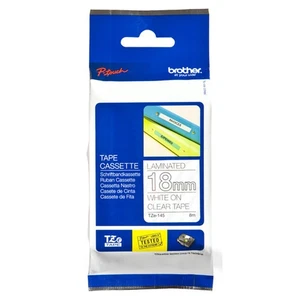Ruban Laminé pour Etiqueteuses Brother TZE145 Gris 18mm - Photo 1/3