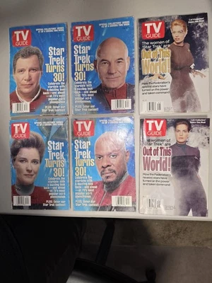 TV Guide Magazines Star Trek Turns 30  Complete Set Aug  1996 + Women Nov 1997 - Image 1 of 2