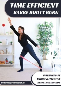 Barre Booty Burner Exercise DVD – 25 Min Glutes, Legs & Arms Workout With Band - Picture 1 of 1