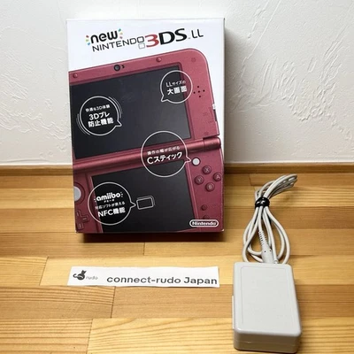 Nuevo Nintendo 3DS LL XL Talla Rojo Metálico Buen Estado Versión Japonesa Foto 1 de 4