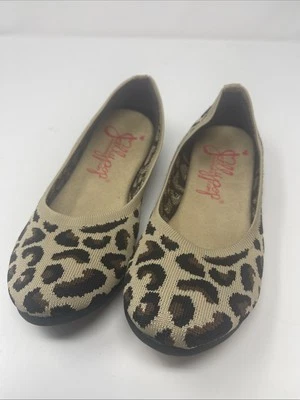Jelly Pop памяти пены женщин чемпионов леопард вязаный балетки туфли 7,5 - Изображение 1 из 4