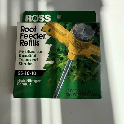Ross Young Tree Fertilizer 12 Recambios Alimentador de Raíces 25-10-10 Paquete de Daños Foto 1 de 4