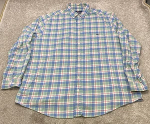 Vineyard Vines Tucker Shirt Mens XLT Long Sleeve Button Up Blue Green Plaid 6920 - Picture 1 of 11