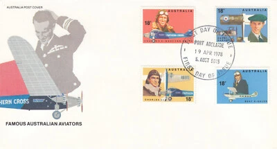 Famous Aviators Australia FDC 1978 (105685) - Image 1 of 2