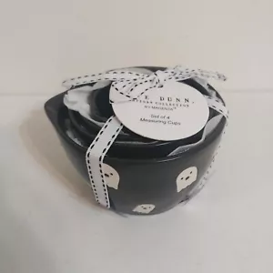 Rae Dunn Halloween schwarz Messbecher Set mit weißen Geistern HTF - Bild 1 von 6