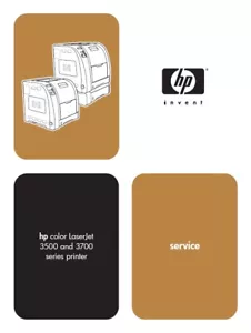Service Manual for HP Hewlett Packard Color LaserJet 3500 3700 Printer (PDF) - Picture 1 of 3