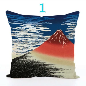 45X45CM Japanese Pillow Case Cushion Cover Bedding Sofa Home Decoration Ethnic - Picture 1 of 24