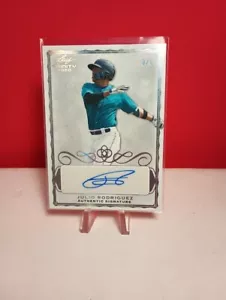 2020 Leaf Trinity Spectrum Silver Julio Rodriguez RC Rookie SP Prospect Auto /5 - Picture 1 of 3