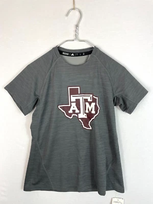 adidas Top Womens Small Gray Texas A&M Game Mode Aggies New Pullover Tee - Image 1 of 4