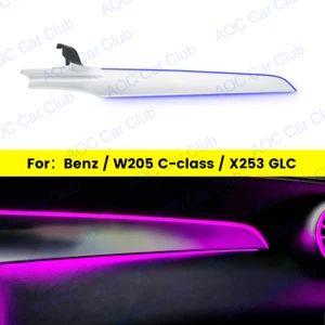 64 colores de luz ambiental para Mercedes-Benz W205 copiloto tablero cubierta interior moldura - Imagen 1 de 16
