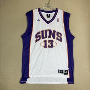 Adidas NBA Jersey Mens XL White Phoenix Suns Steve Nash 13 Authentic Sleeveless - Picture 1 of 12