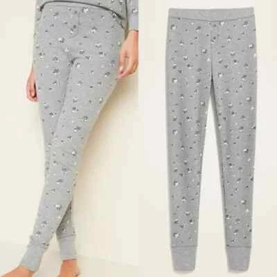 Old Navy Grey Floral Thermal-Knit High Rise Pajama Leggings Size XS - Image 1 of 3