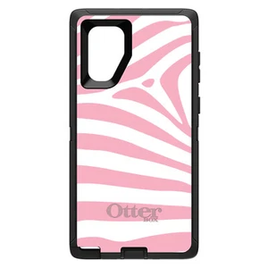 OtterBox Defender for Galaxy Note (Choose Model) Pink & White Zebra Skin Stripe - Picture 1 of 11
