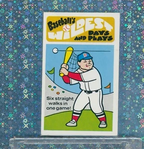 1973 Fleer Baseball's Wildest Days and Plays #41 Six Walks in One Game FOXX - Picture 1 of 2