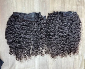100% Burmese Curly Human Hair Clip Ins - Bild 1 von 6