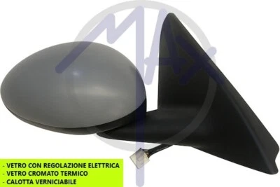SPECCHIO SPECCHIETTO RETROVISORE ELETTRICO DX PER ALFA ROMEO 147 2001 AL 2010 - Immagine 1 di 4