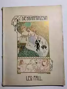 Noten. Fall.  Die Dollarprinzessin. Klavierauszug mit deutschem Text. - Bild 1 von 1