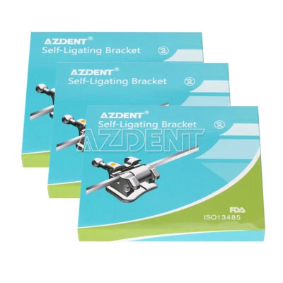 3 X Dental Orthodontic Active Self-ligating Bracket Braces Roth.022 Hooks 3-4-5 - Image 1 of 4