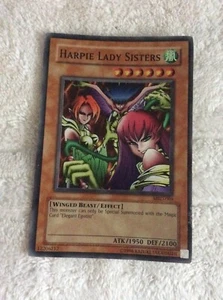 1996 Yu-Gi-Oh Harpie Lady Sisters Holo Card - Picture 1 of 12