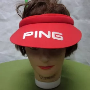 Ping Golf Equipment Sonnenblende Karsten Logo Mütze 80er Jahre bestickt Schirmmütze - Bild 1 von 4
