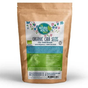Organic Chia Seeds – 125g, 250g, 500g, 1kg – Omega-3, Fibre, Vegan 🇬🇧 UK Packe - Picture 1 of 8