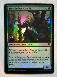 MTG Zendikar Rising Turntimber Ascetic 214 Foil NM/M - Picture 1 of 1