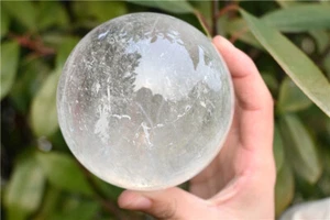 Bola gema de cuarzo natural transparente esfera de cuarzo de 1,87 lb regalo curación XQ2202 - Imagen 1 de 13