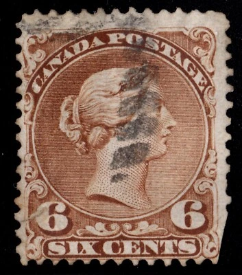 #27a Large Queen 6c Canada used - Image 1 of 2