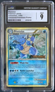 Pokemon 2010 HG&SS Unleashed Prerelease Blastoise Holo 13/95 CGC 9 - Picture 1 of 2