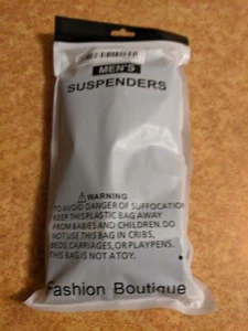 Men's Heavy Duty Suspenders  With Very Strong 2 inch Wide 4 Clips - Picture 1 of 3