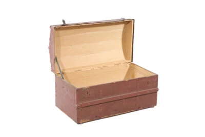 alte Truhe Koffer Kiste Überseekoffer 86cm x 45cm x 45cm Reisekoffer Schatzkiste - Bild 1 von 4