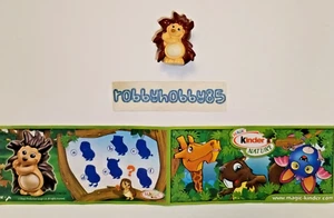 UN016 RICCIO + BPZ LUNGA KINDER SORPRESA ITALIA 2010/2011 ANIMALI DELLA FORESTA - Picture 1 of 1