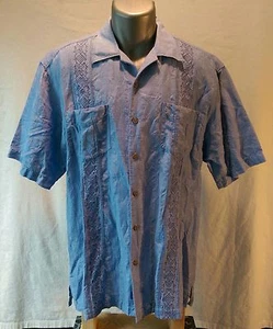 TOMMY BAHAMA cotton/linen blend Shirt size Large - Picture 1 of 4