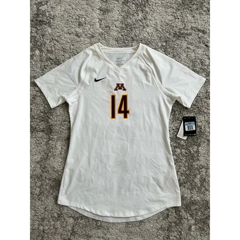 Minnesota Golden Gophers Nike Womens  Jersey Volleyball White 658067 M New Cover