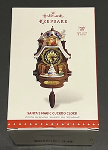 Hallmark Santa's Magic Cuckoo Clock Christmas Ornament 2015 NIB Needs Magic Cord - Picture 1 of 4