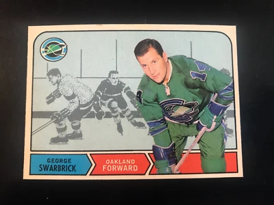 1968 - 69 OPC Hockey - George Swarbrick #174 - Oakland Seals - NMNT - RC - Image 1 of 2